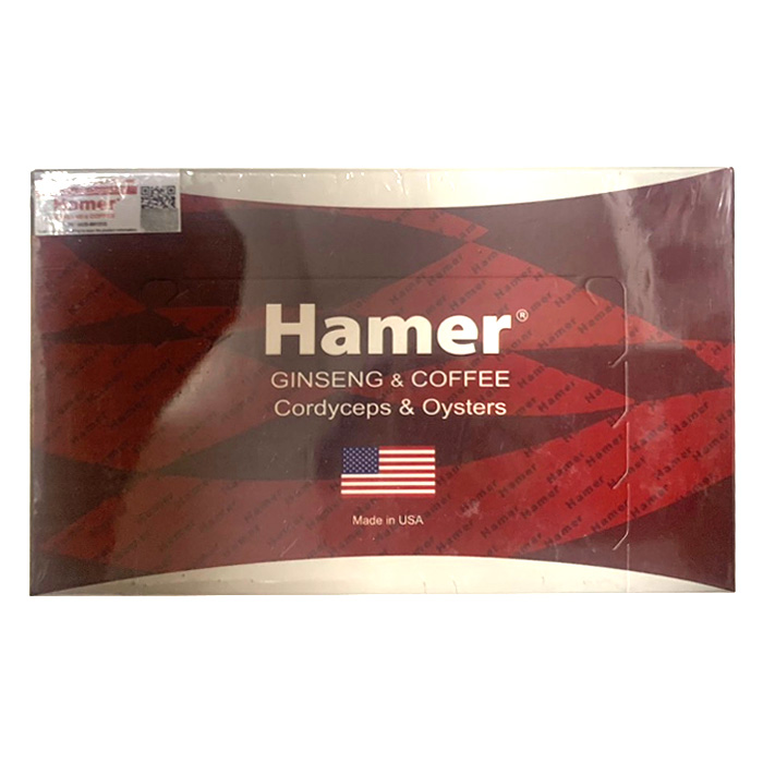 Kẹo Hamer Ginseng & Coffee Nhân Sâm công nghệ Mỹ (lẻ 1 viên)