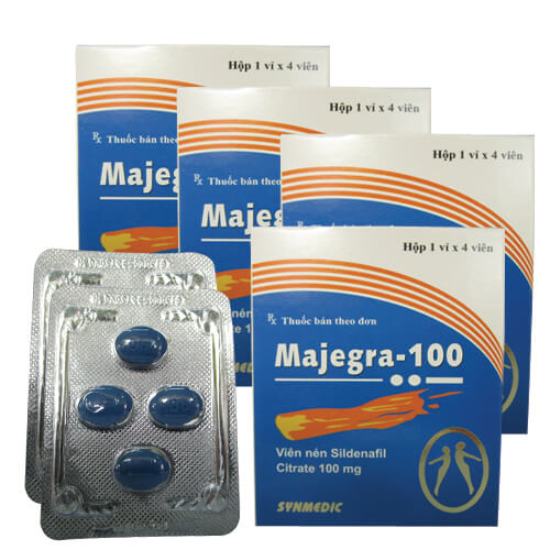 Thuốc Majegra 100mg Ấn Độ 4 viên - Trị rối loạn cương dương