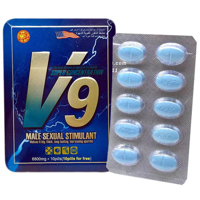 Uống Thuốc Cường Dương Bằng Thảo Dược V9 Thái Lan Hộp 10 Viên