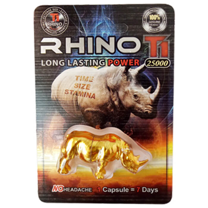 Thuốc cường dương Rhino T1 25000 Gold Long Lasting Power