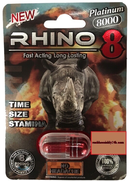 Thảo dược Cường dương Rhino Platium 8000 Mỹ 1 viên