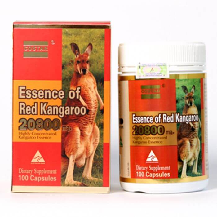 Essence of Red Kangaroo 20800 Max Costar Úc 100 viên - Tăng Sinh Lý Nam Giới